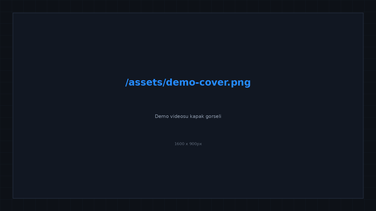 Demo videosu kapak görseli